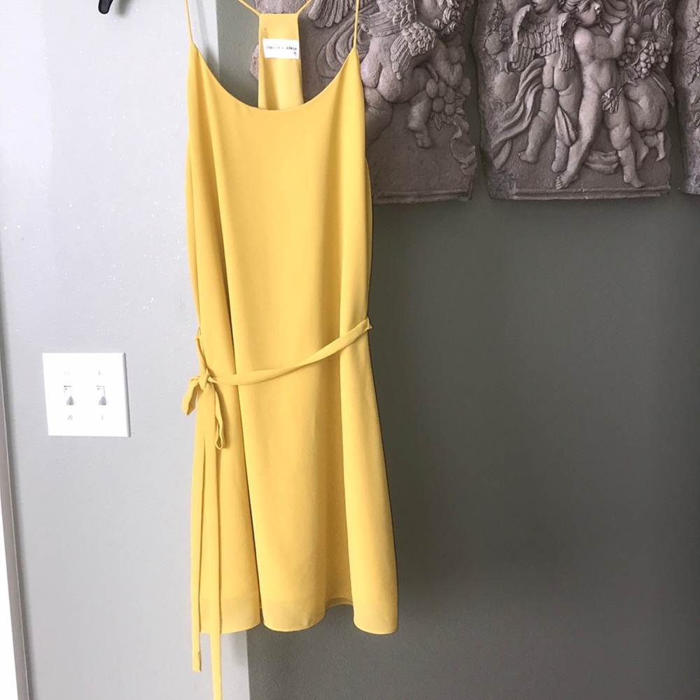 Mustard yellow dress
